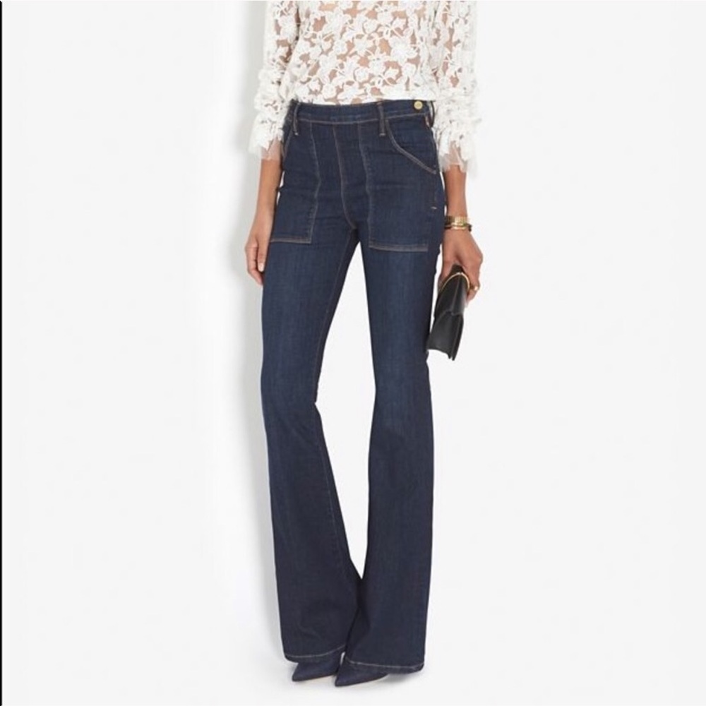 High Waisted Frame Jeans